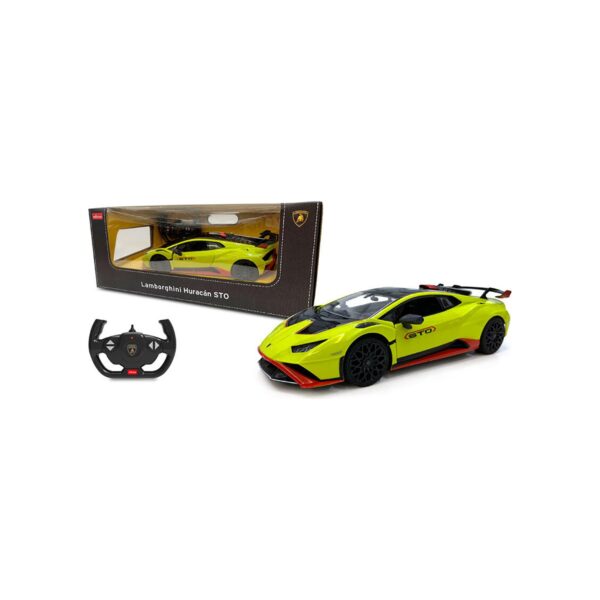 Rastar 1:14 Lamborghini Huracan Sto Işıklı Uzaktan Kumandalı Araba Yeşil - Görsel 2
