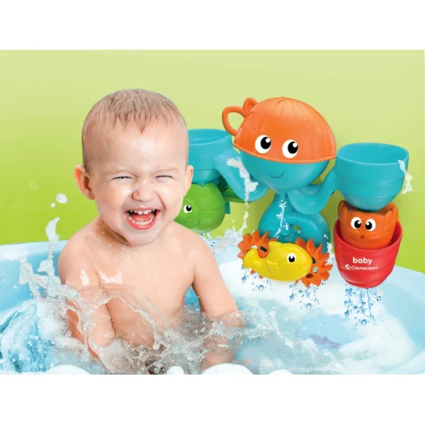Baby Clementoni Banyo Oyuncağı Eğlenceli Arkadaşlar Su Parkı - Görsel 4