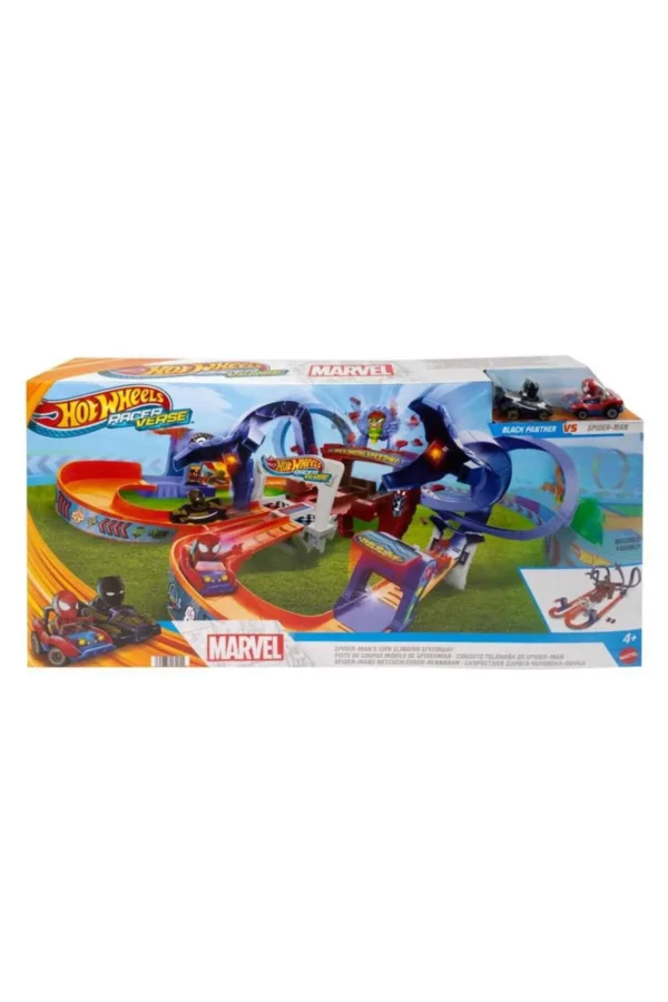 HOT WHEELS® RacerVerse Marvel 2 Araçlı Pist Seti (HPL34)