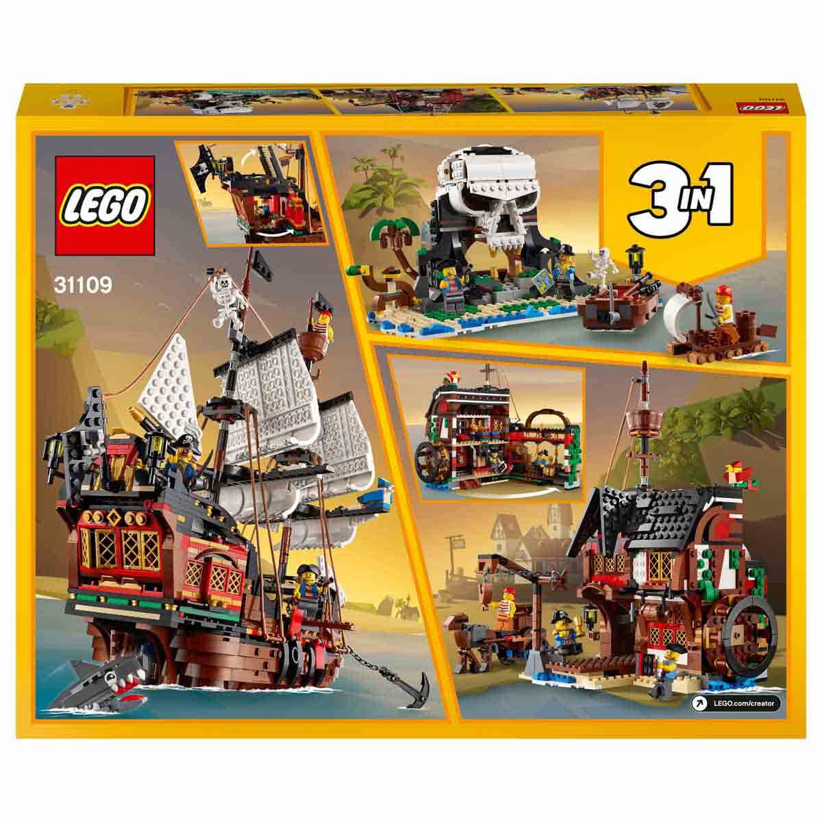 LEGO Creator 3’ü 1 Arada Korsan Gemisi 31109 Oyuncak Model Yapım Seti - Görsel 4