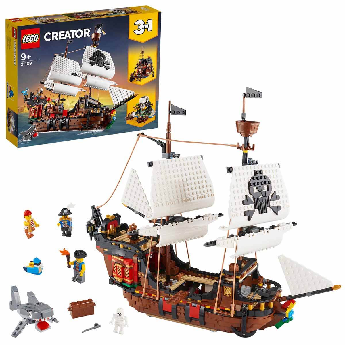 LEGO Creator 3’ü 1 Arada Korsan Gemisi 31109 Oyuncak Model Yapım Seti