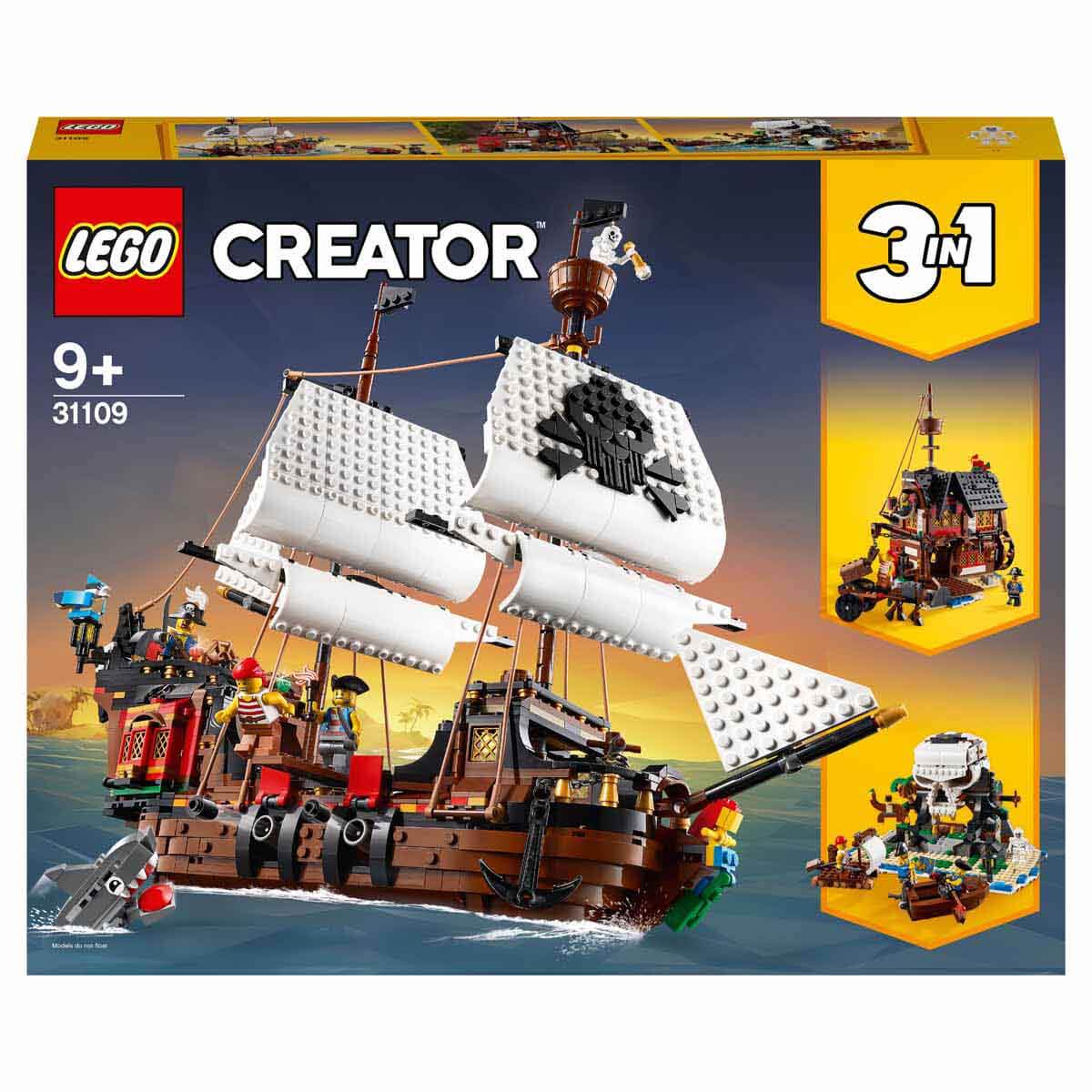LEGO Creator 3’ü 1 Arada Korsan Gemisi 31109 Oyuncak Model Yapım Seti - Görsel 3