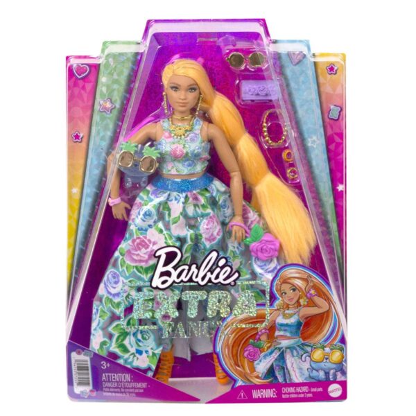 Barbie® Extra Fancy - Çiçekli Kostümlü Bebek HHN14
