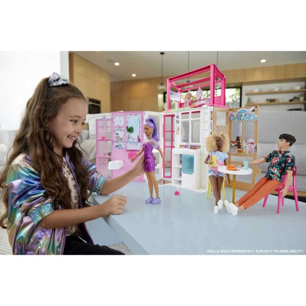 Barbie'nin Taşınabilir Portatif Evi HCD47 - Görsel 4