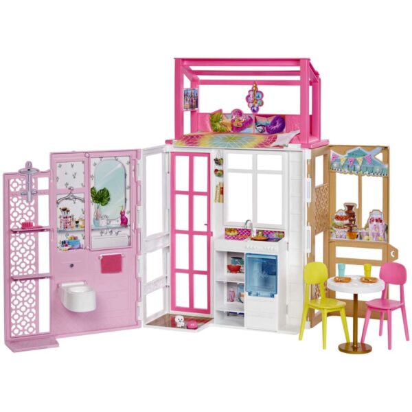 Barbie'nin Taşınabilir Portatif Evi HCD47 - Görsel 5