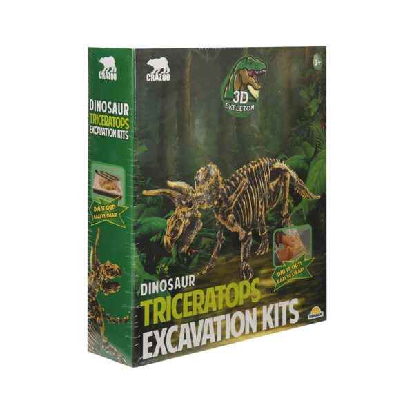 Crazoo 3D Fosil Kazı Seti: Dinozor Triceratops - Görsel 3