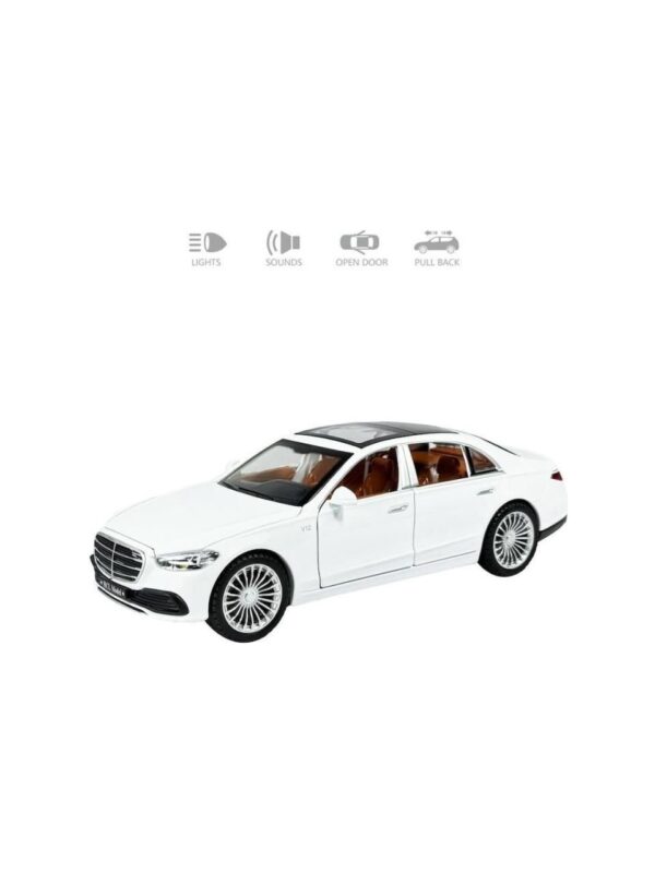 Vardem mercedes Çek Bırak 1:22 Sesli ve Işıklı Metal Araba