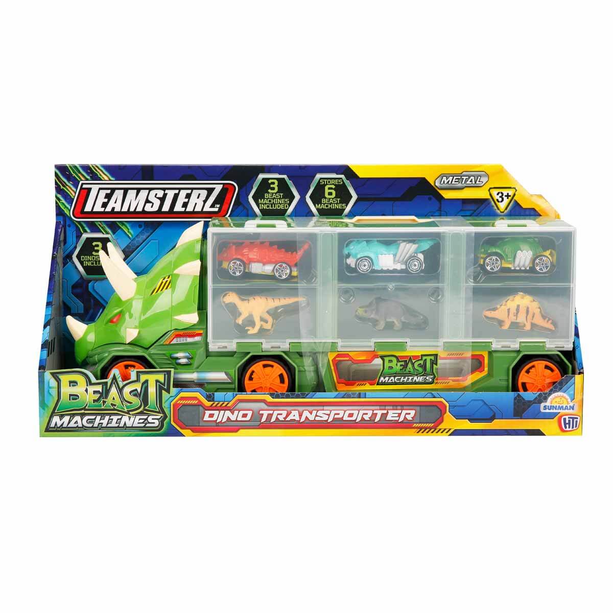 Teamsterz Dino Transporter 3 Araçlı 3 Dinozorlu Oyun Seti S00075571 - Görsel 5
