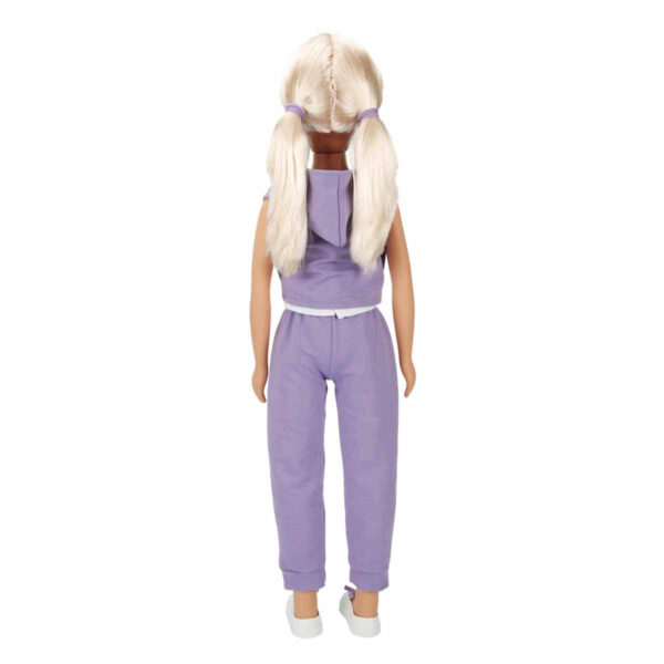 Yürüyüş Arkadaşım Clara Sporty 80 cm - Mor Eşofman Takımlı - Görsel 3