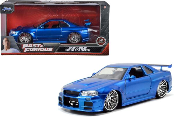 Jada Hızlı ve Öfkeli Fast & Furious Metal Diecast 2002 Nissan Skyline 1:24 - Görsel 6