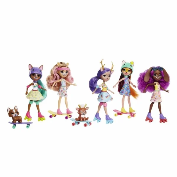 Enchantimals Şehir Bebekleri Beşli Paket HHC19 - Görsel 6