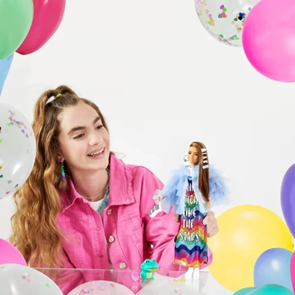 Barbie Extra Tül Ceketli Bebek GYJ78 - Görsel 3