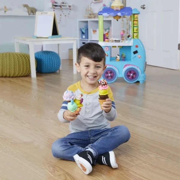 Play Doh Dev Dondurma Arabam F1039 - Görsel 4