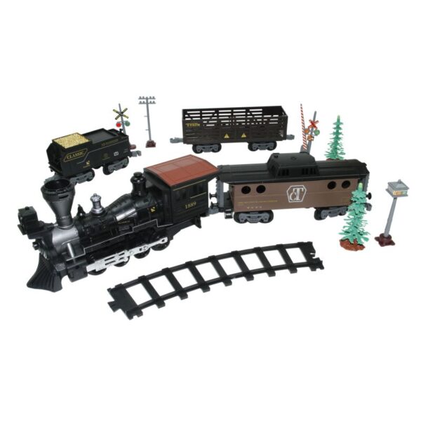 Vardem Işıklı ve Sesli 30 Parça Classic Buharlı Tren Set - Görsel 4
