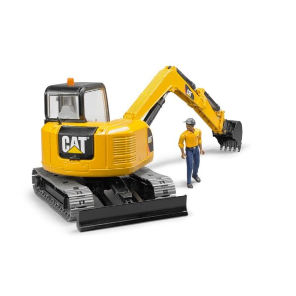 Bruder Cat Mini Ekskavatör Ve İnşaat İşçisi BR02466 - Görsel 4