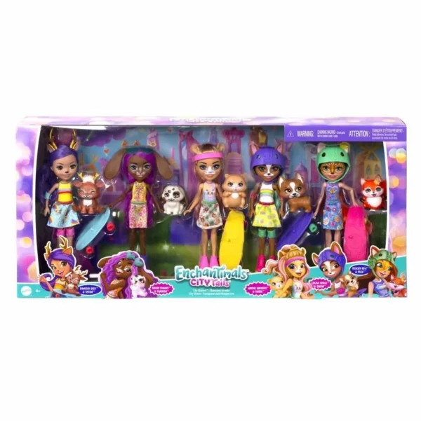 Enchantimals Şehir Bebekleri Beşli Paket HHC19 - Görsel 2