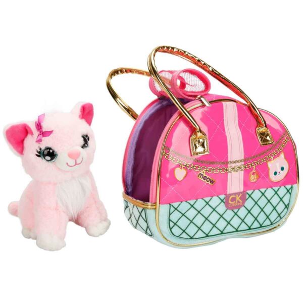 Cutekins Taşıma Çantalı Peluş Kedi - Görsel 4