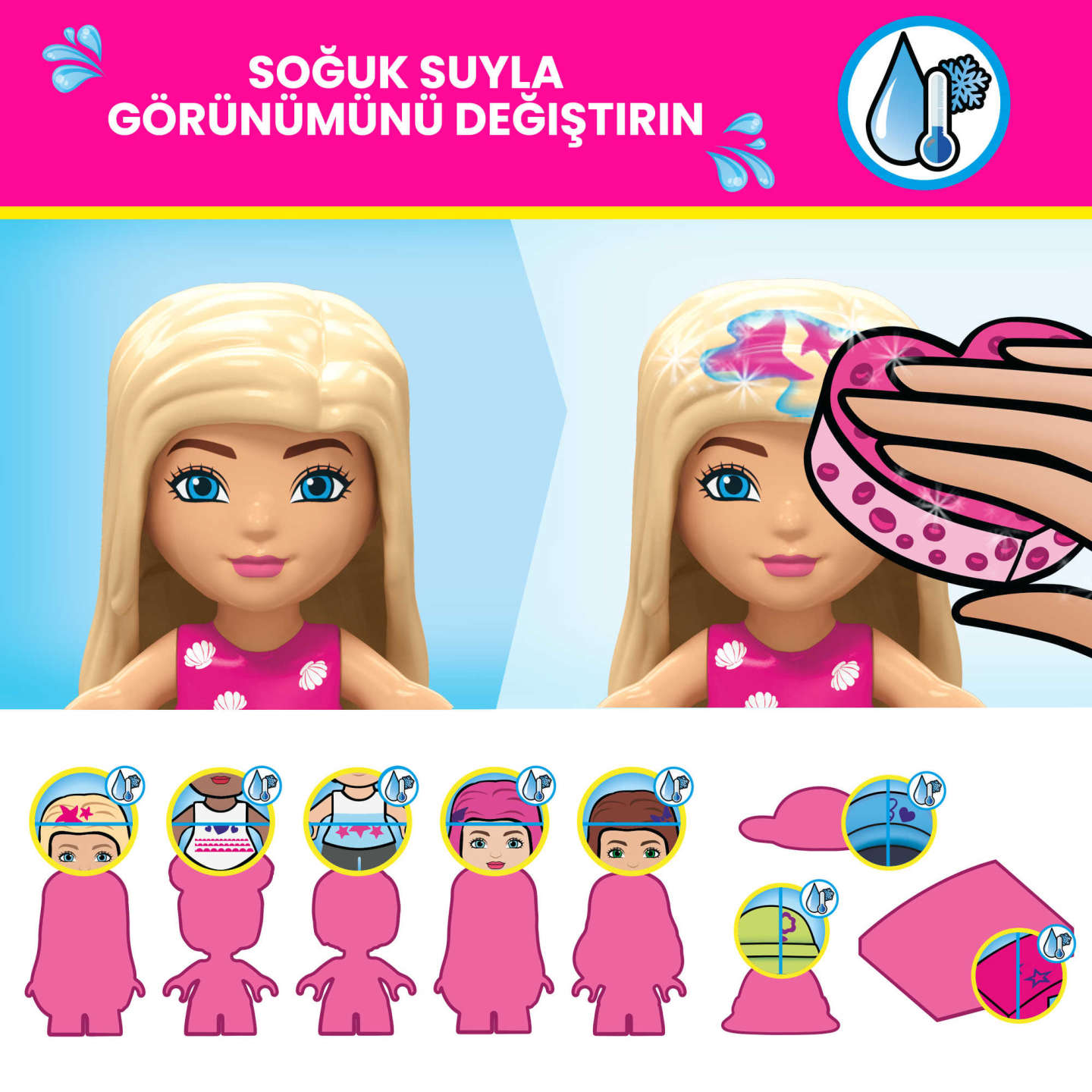 MEGA BARBİE® COLOR REVEAL™ RÜYA EVİ HHM01 - Görsel 3