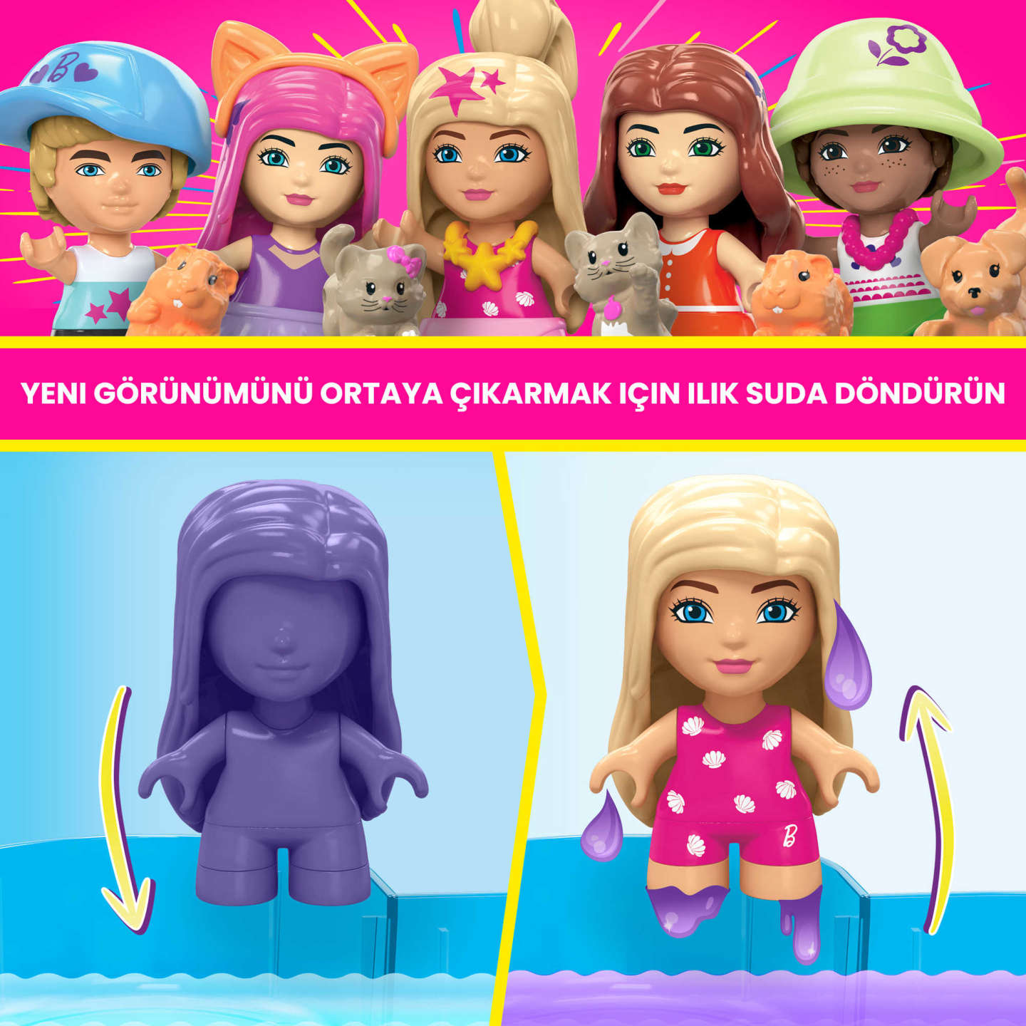 MEGA BARBİE® COLOR REVEAL™ RÜYA EVİ HHM01 - Görsel 4