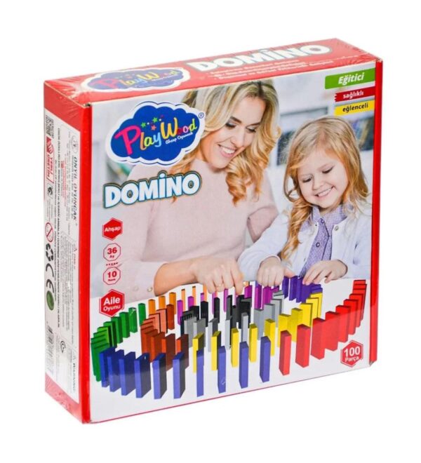 Kutuda Ahşap Domino Oyunu
