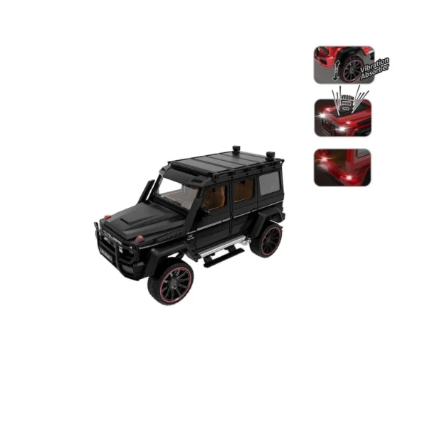 Vardem Çek Bırak 1:22 Sesli ve Işıklı Metal Jeep - Görsel 4