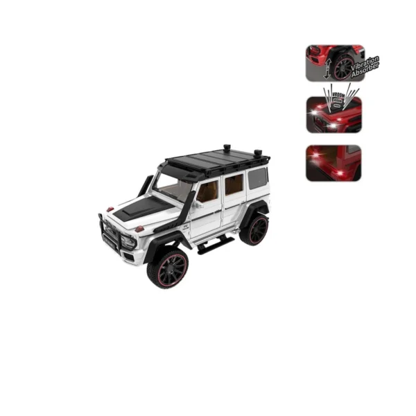Vardem Çek Bırak 1:22 Sesli ve Işıklı Metal Jeep - Görsel 5