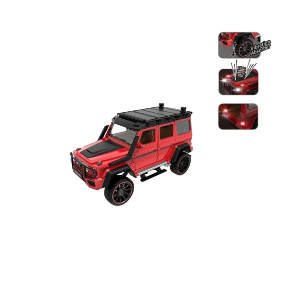 Vardem Çek Bırak 1:22 Sesli ve Işıklı Metal Jeep - Görsel 6