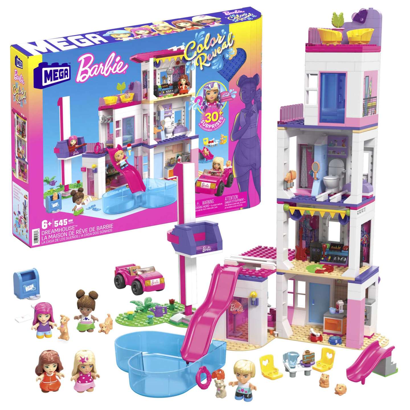 MEGA BARBİE® COLOR REVEAL™ RÜYA EVİ HHM01 - Görsel 7