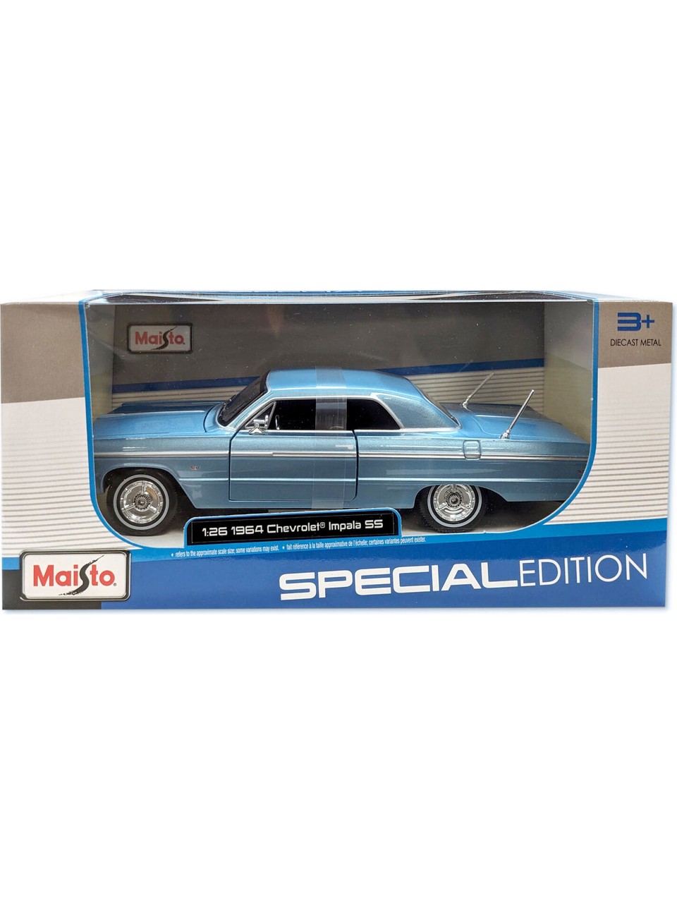 Maisto 1964 Chevrolet Impala Ss Model Araba 32908 - Görsel 5