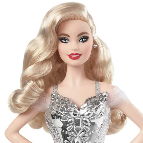 Barbie 2021 Mutlu Yıllar Bebeği Sarışın GXL18 - Görsel 5