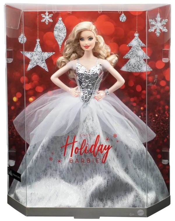Barbie 2021 Mutlu Yıllar Bebeği Sarışın GXL18 - Görsel 2
