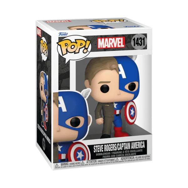 Funko POP Marvel: Steve Rogers/Captain America (Split)