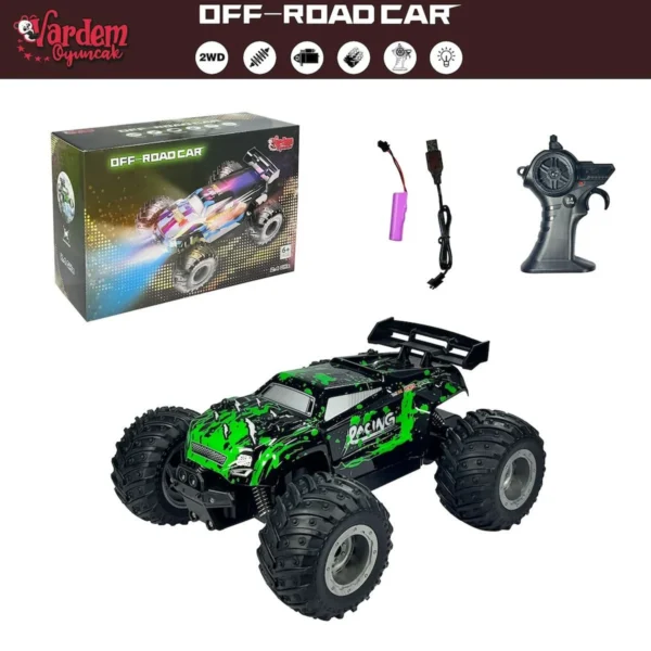 Uzaktan Kumandalı Full Fonksiyon 2.4G 1:18 Şarjlı High Off Road Araba