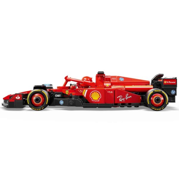 LEGO Speed Champions Ferrari SF-24 F1 Yarış Arabası 77242 - 10 Yaş ve Üzeri Çocuklar için Yarış Arabası ve Sürücü Minifigürü İçeren Yaratıcı Oyuncak Yapım Seti (275 Parça) - Görsel 5