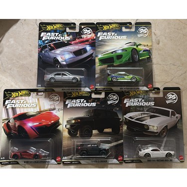 HOT WHEELS Premium Fast and Furious 25. Yıl Özel Koleksiyon 5’li Set HNW46‑979N