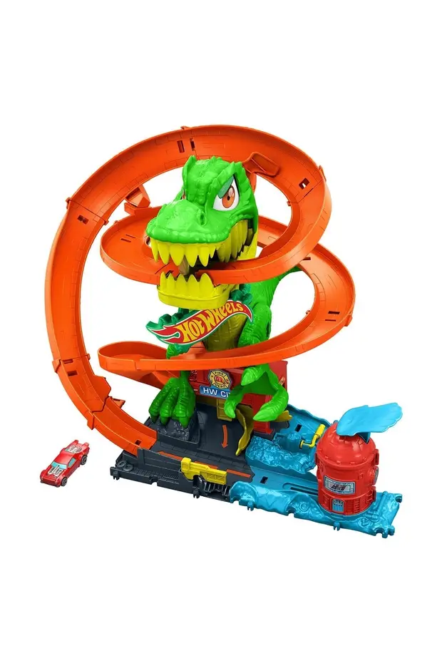 HOT WHEELS T-Rex ve İtfaiye İstasyonu Oyun Seti JBM73 - Görsel 6