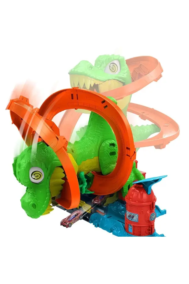 HOT WHEELS T-Rex ve İtfaiye İstasyonu Oyun Seti JBM73 - Görsel 5
