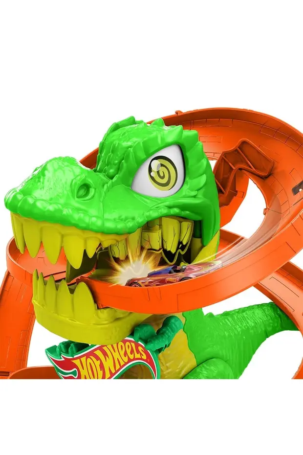 HOT WHEELS T-Rex ve İtfaiye İstasyonu Oyun Seti JBM73 - Görsel 4