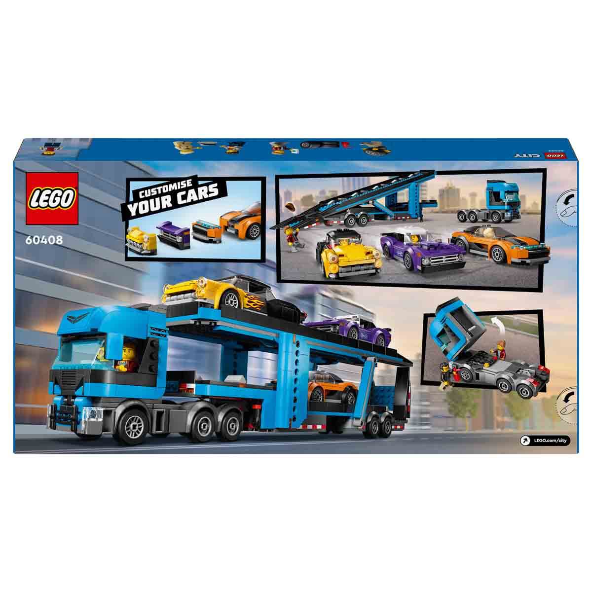 LEGO® City Spor Arabalı Araç Taşıma Kamyonu 60408 - Görsel 3