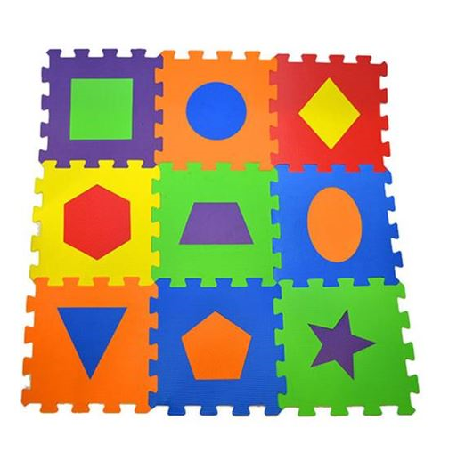 Puzzle 33x33 Cm 7 Mm Geometrik Şekiller Matı