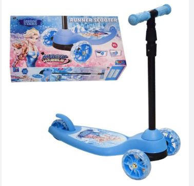 BEREN Işıklı Runner Scooter – Mavi (Kız Çocuk)