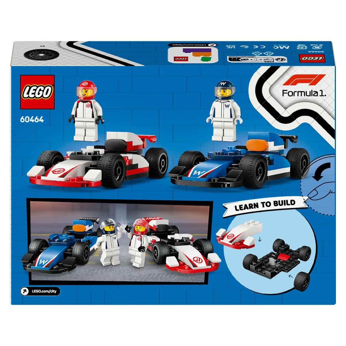 LEGO® City F1® Williams Racing ve Haas F1® Yarış Arabaları 60464 - Görsel 2