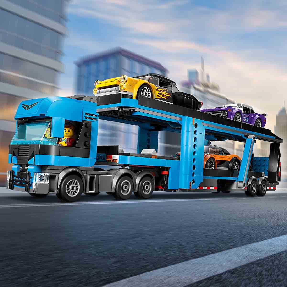 LEGO® City Spor Arabalı Araç Taşıma Kamyonu 60408 - Görsel 8