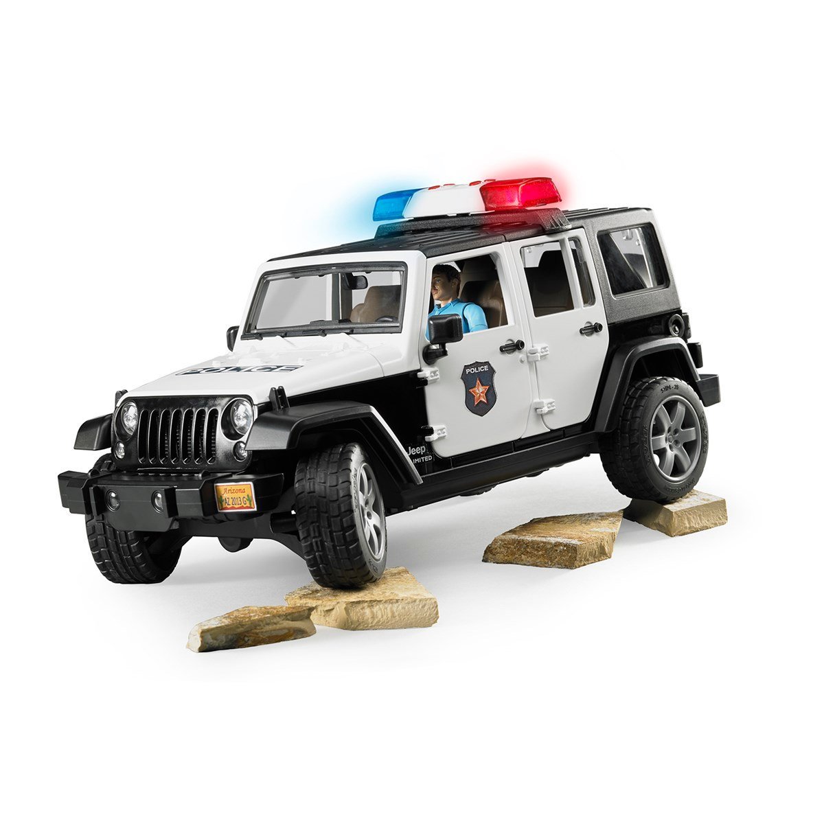 Bruder Jeep Wrangler Ud.R. Polis Aracı Ve Memur BR02526 - Görsel 3