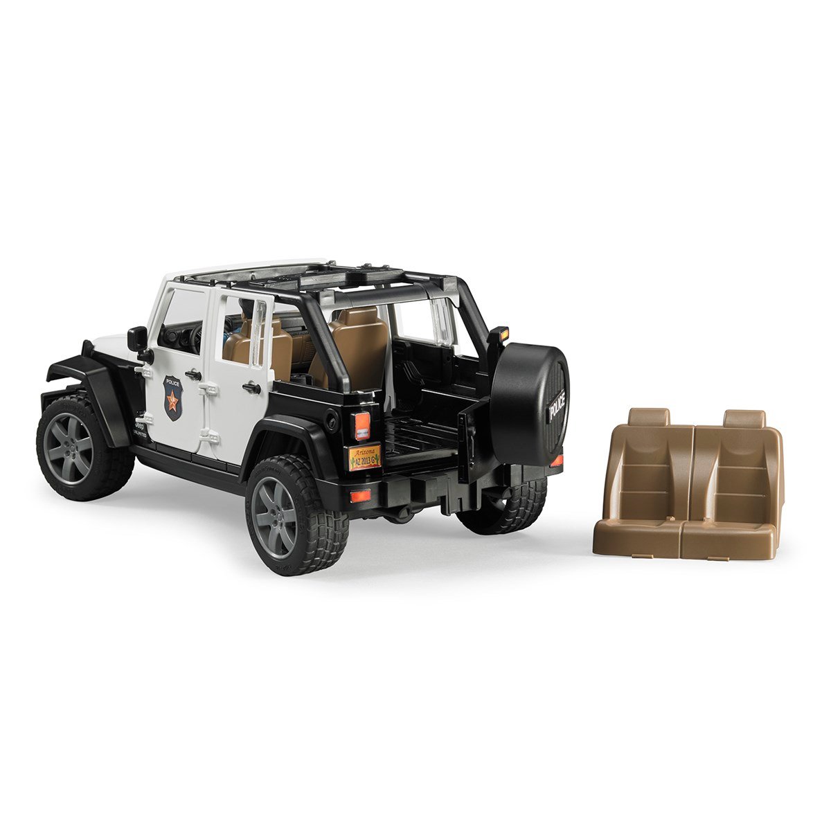 Bruder Jeep Wrangler Ud.R. Polis Aracı Ve Memur BR02526 - Görsel 2