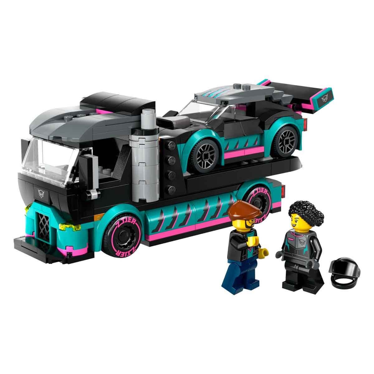 LEGO® City Yarış Arabası ve Araba Taşıyıcı Kamyon 60406 - Görsel 2