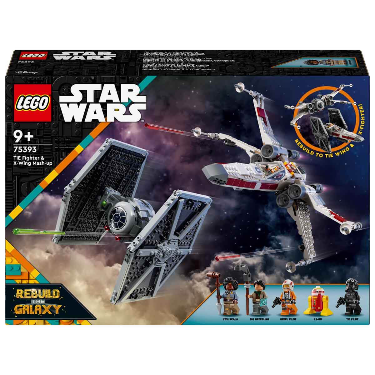LEGO® Star Wars™ TIE Fighter ve X-Wing Birleşimi 75393 - Görsel 3