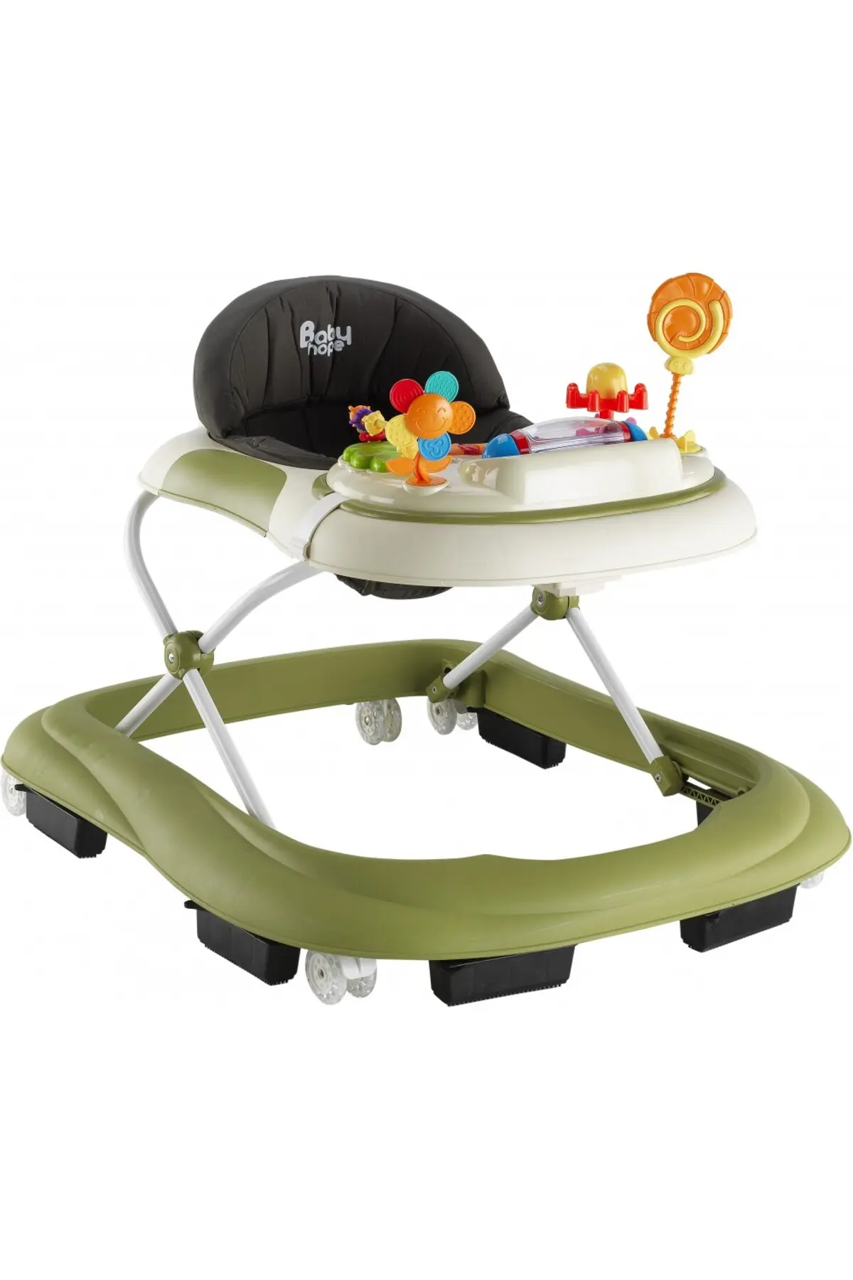 Star Müzikli Ve Oyuncaklı Bebek Yürüteç Yeşil