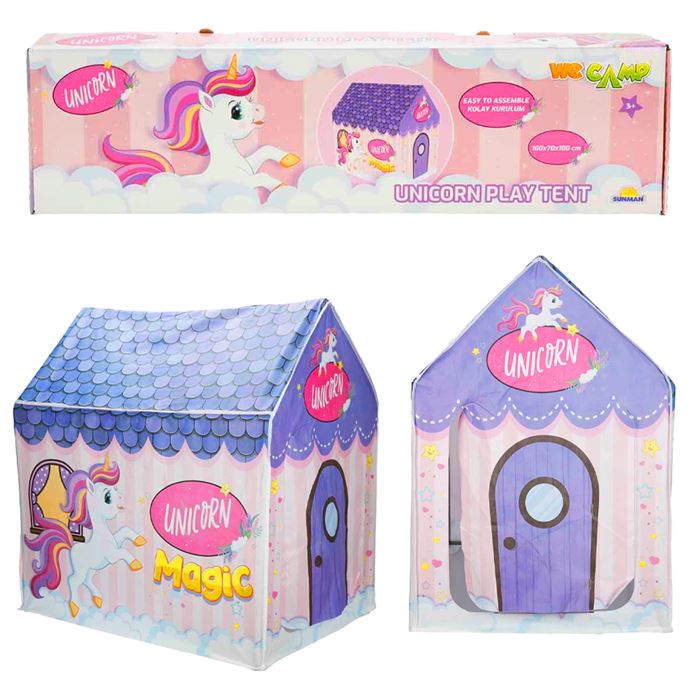 Unicorn Temalı Çocuk Oyun Çadırı