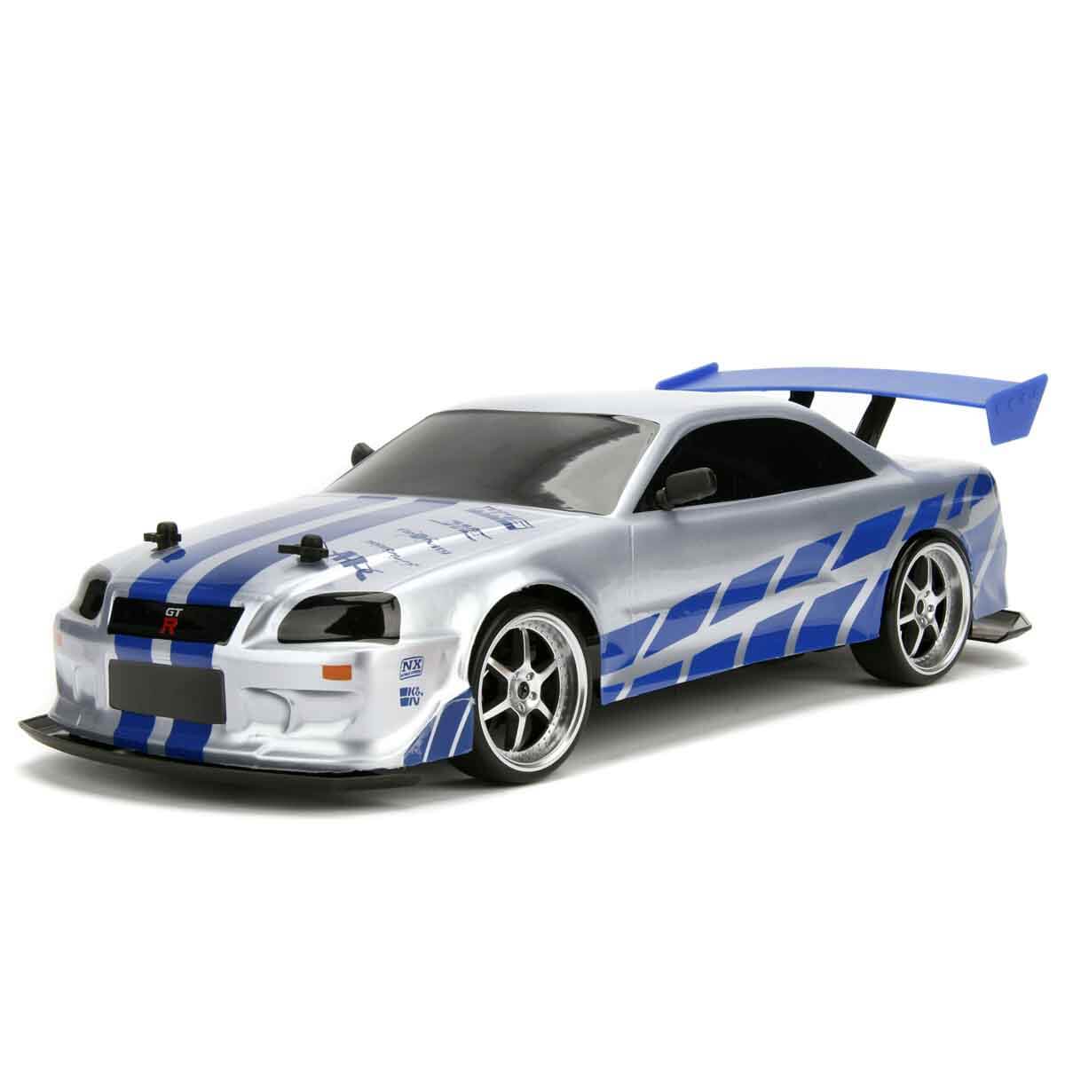 1:10 Fast & Furious Brian’s Nissan Skyline GT-R (R34) USB Şarjlı Uzaktan Kumandalı Drift Araba - Görsel 3